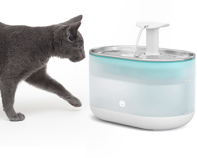 헤이홈 깨끗하게 5중필터 펫 정수기 강아지 고양이 음수대 반려동물 급수기, GKN-PW301BL, 1개