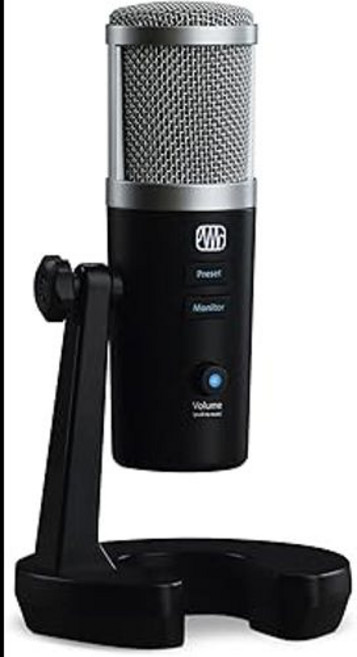 PreSonus Revelator USB 콘덴서 마이크 팟캐스트/스트리밍용 보이스 이펙트 및 루프백 믹서 탑재 Discord/Zoom/Skype 호환, [00]레벨레이터 USB-C 콘덴서 마이크
