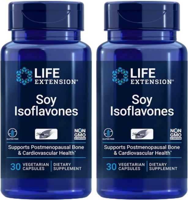 라이프익스텐션 슈퍼 앱소버블 소이 이소플라본 베지테리안 캡슐, 30정, 2개 - 쿠팡