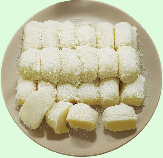 [찰진한상자] 백카스테라 인절미 찹쌀떡 (18g+167알) 국산찹쌀사용, 1박스, 3kg