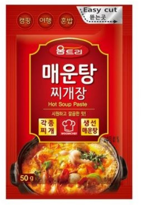 움트리 매운탕 찌개장, 50g, 5개