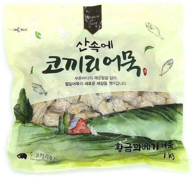 황금 꽈배기 어묵 1kg, 1개