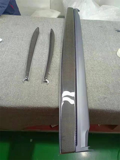 테슬라 모델 3 y용 실제 탄소 섬유 인테리어 센터 콘솔 대시 보드 도어 트림 스트립 전면 2020 2021 2022