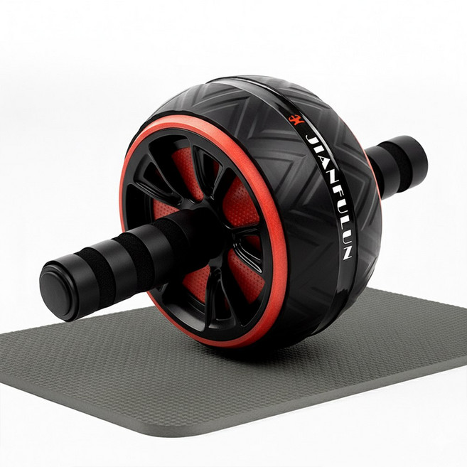 AB 슬라이드 롤아웃 복근 뱃살 코어 운동 기구 LUAZ-AB1, 블랙