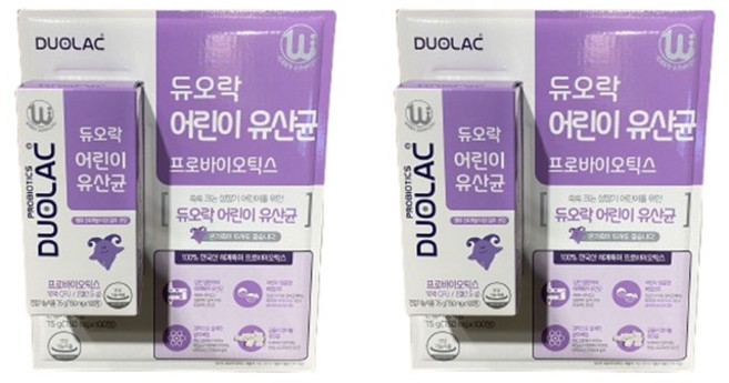 무배 듀오락 어린이 유산균 750mg X 100정, 200정, 1개