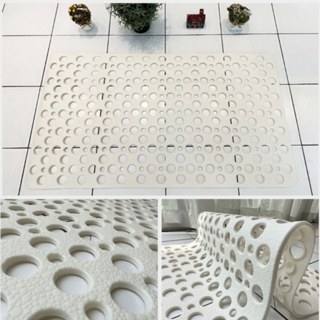 핏투핸드 욕실매트 욕조미끄럼방지매트 화장실 바닥 건식 매트, 화이트, 1개