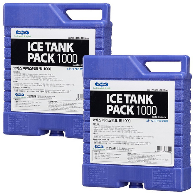 코멕스 아이스탱크팩 1L, 2개입, 1개