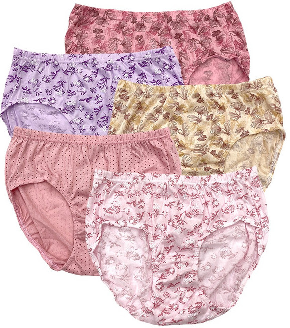 인유어스 맥시 면스판 엄마속옷 할머니 팬티 빅사이즈 5종 세트 9676