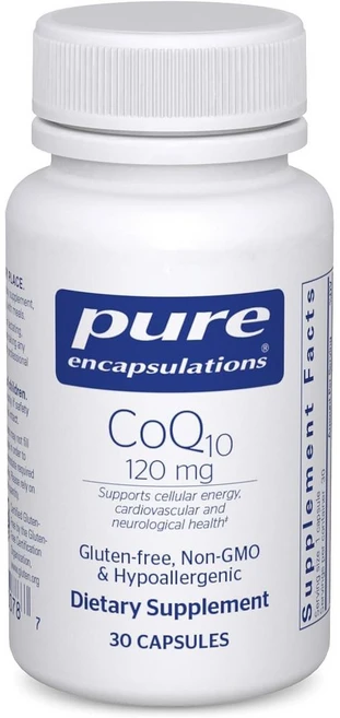 퓨어 인캡슐레이션 코큐텐 CoQ10 120mg 캡슐 30개 코엔자임, 1개, 30정 - 쿠팡