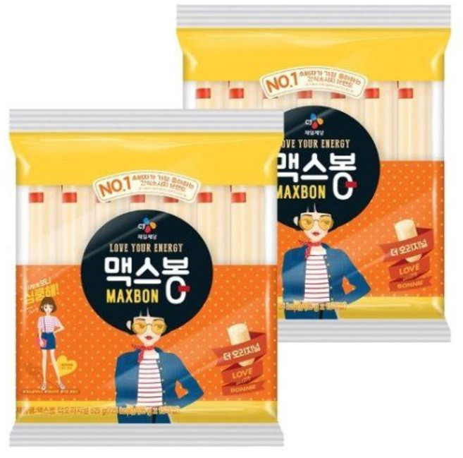 맥스봉 오리지널 소시지 35g 15개입(525g) x2개, 2박스