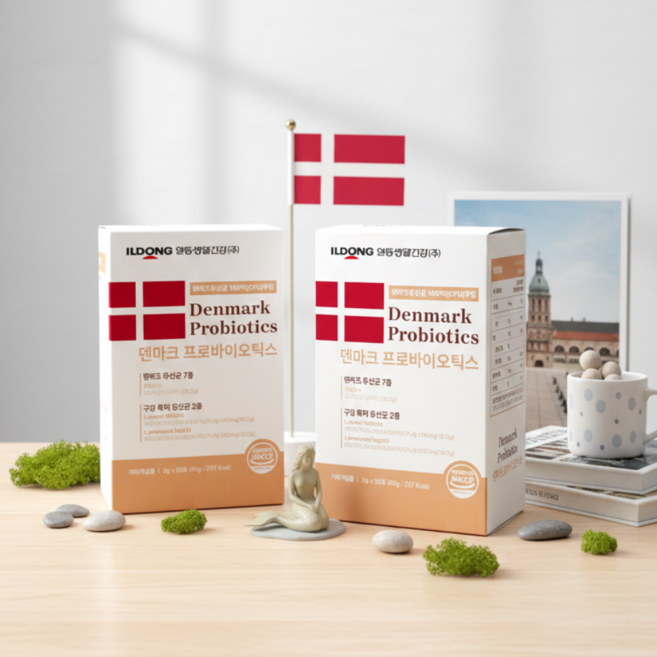 일동생활건강 덴마크 구강유산균 잇몸 Denmark 100억 생유산균 프로바이오틱스, 2개, 30회분