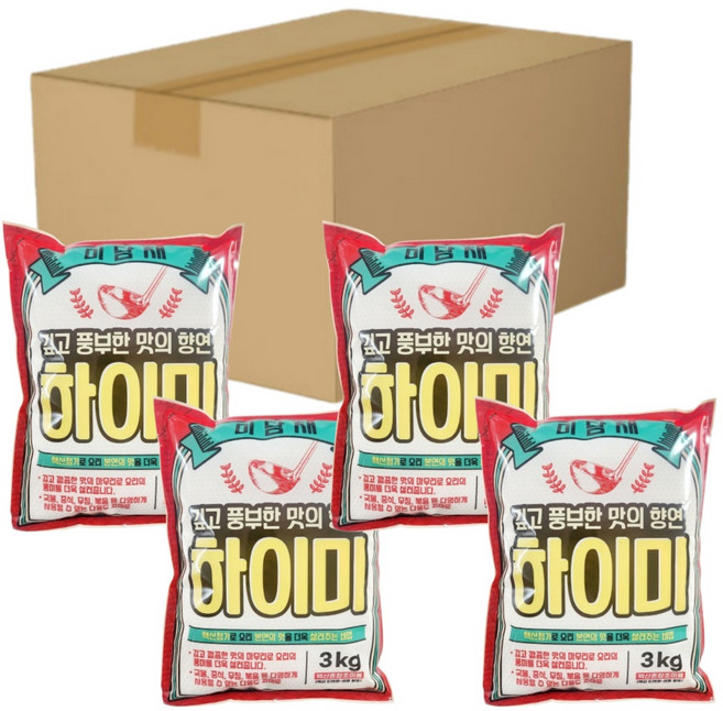미담채 하이미 3kg box 복합조미료 미원 대용량, 4개