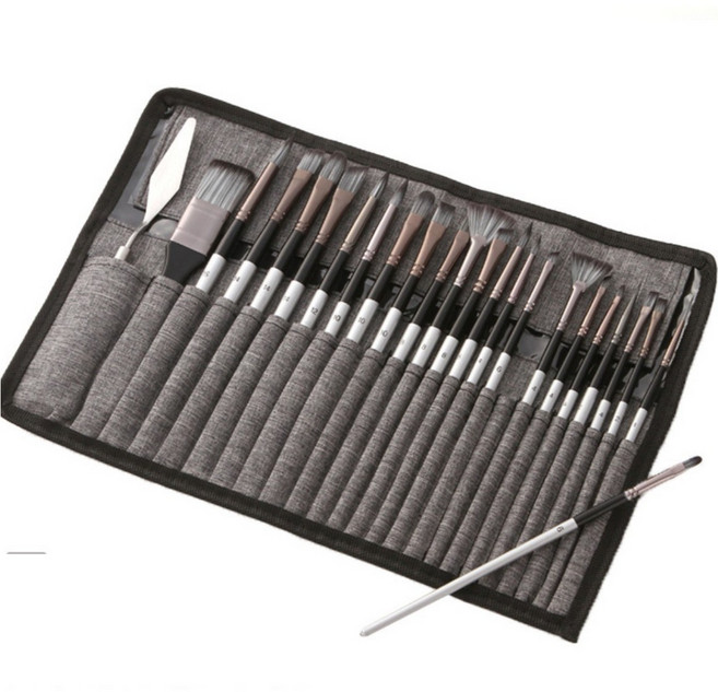 벨라트릭스 미술붓 24종 세트 아크릴 유화 수채화 겸용, 1세트