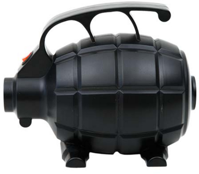 [당일출고] 에어프렌즈 수류탄 전동 펌프 캠핑 매트 튜브 공기 주입기 전기 에어 펌프 전동, 전동펌프, 1개