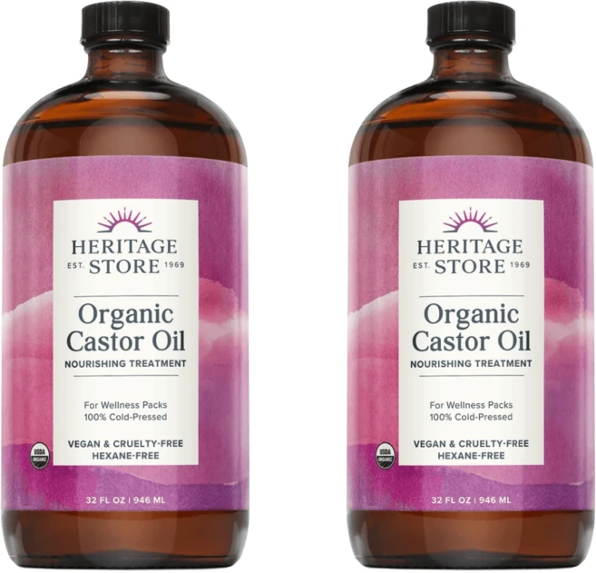 헤리티지스토어 피마자 캐스터오일 946ML 2개 - 쿠팡