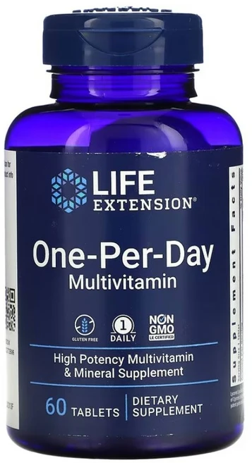 라이프익스텐션 원 퍼 데이 종합 비타민 60정, 1개 - 쿠팡