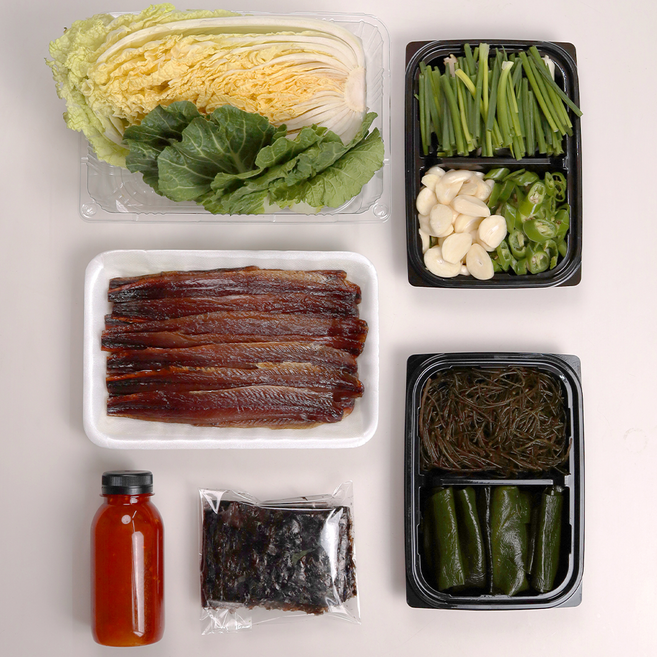 과메기 야채세트 포항 구룡포과메기 하모니 해초, 5미, 1개, 과메기5미+야채세트