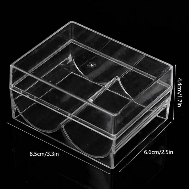 포커 칩 랙 디스플레이 클리어 트레이 투명 아크릴 카지노용 크기 보관 슬롯, 1. Transparent, 1개