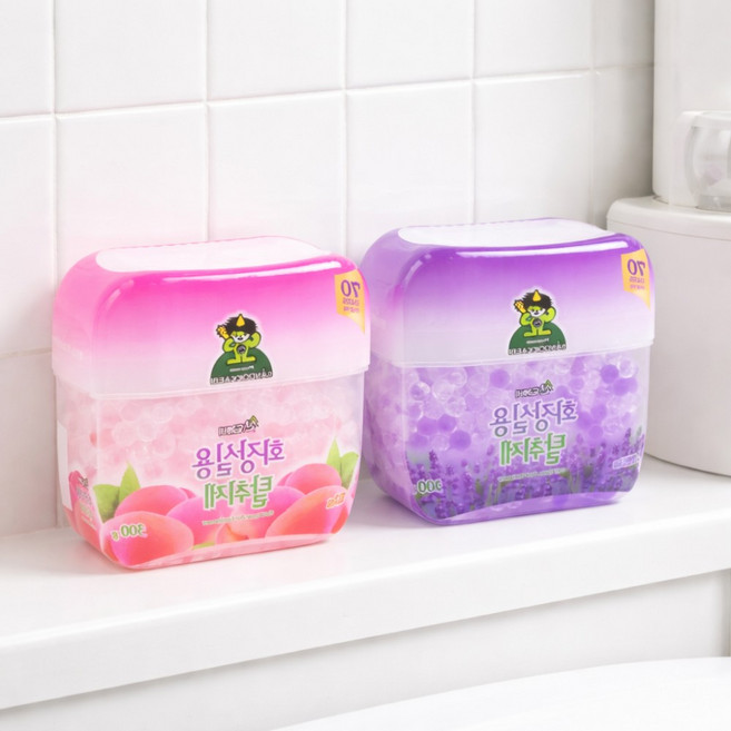 금방상점 산도깨비 화장실용 탈취제 300g 업소용방향제, 피치