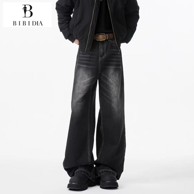 비비디아 남성용 아메리칸 클린핏 와이드 데님 팬츠 S~3XL 5589