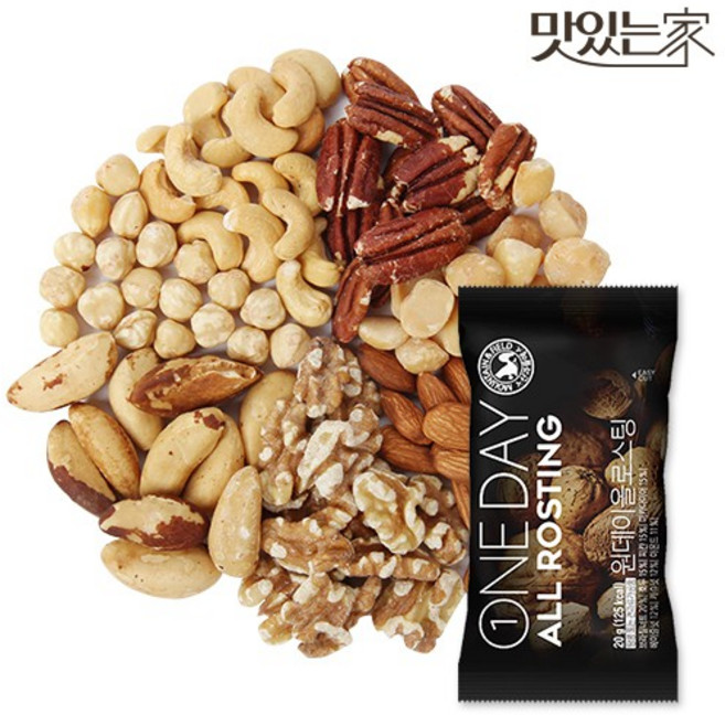 맛있는 산과들에 ALL 로스팅 하루견과 원데이올로스팅 30봉, 원데이올로스팅30낱봉+밀크브넛2봉