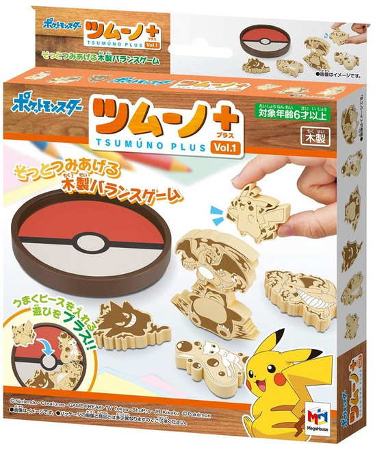 (MegaHouse) W120xD120 H15 (mm) + Vol.1 6 메가 하우스 밸런스 게임 × (본체 사이즈) 포켓 몬스터 츠무노, 1개