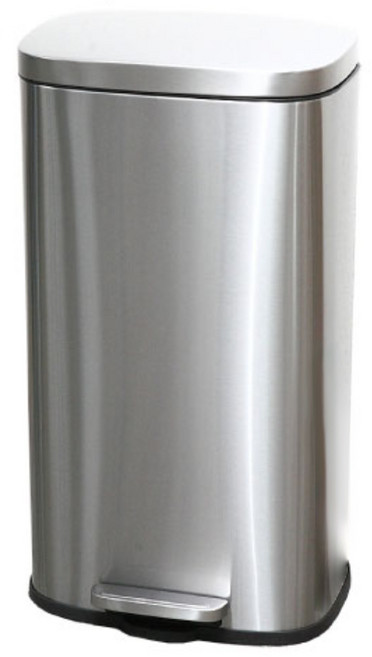 여이레 댐퍼 스텐레스 사각 휴지통 30리터