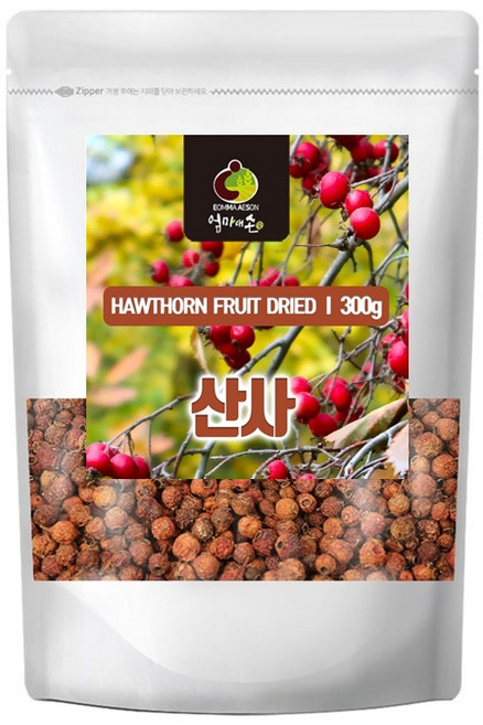 국내산 산사 열매 산사차 산사자열매, 2개, 300g