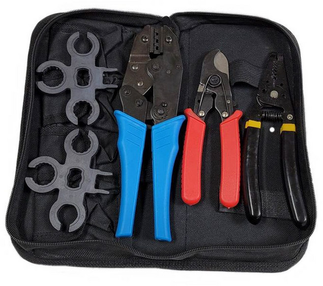 MC4 태양광 솔라 쏠라 케이블 압착 툴 공구 세트, 1개