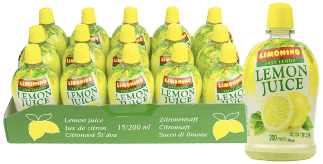 코스트코 리모니노 레몬즙 레몬 주스 음료 레몬수 하이볼 이탈리아 200ml 5개입, 3L, 1박스