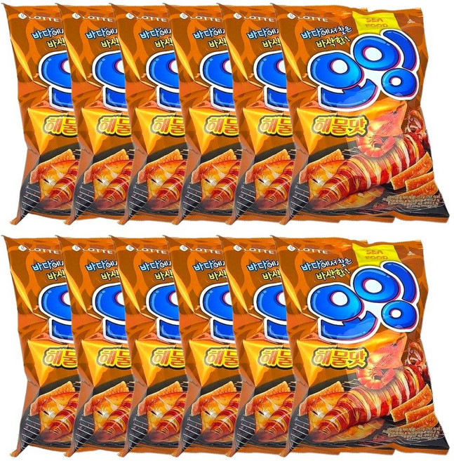 롯데 오잉 해물맛 151g X 12개입 박스 (대), 12개