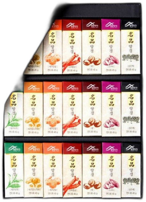 쇼핑백포함 7가지맛 양갱 입 명절선물세트 밀양한천 연양갱 한가위 고급 명절 선물, 21개