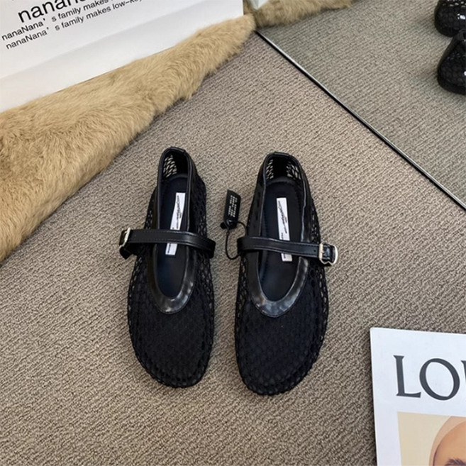 [2025시즌아웃] 유컬리 매티 매쉬 플랫슈즈 망사플랫 메리제인