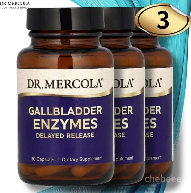 닥터머콜라 Gallbladder 담낭 효소 엔자임 30캡슐 3병 리파아제 아밀라아제, 3개 - 쿠팡