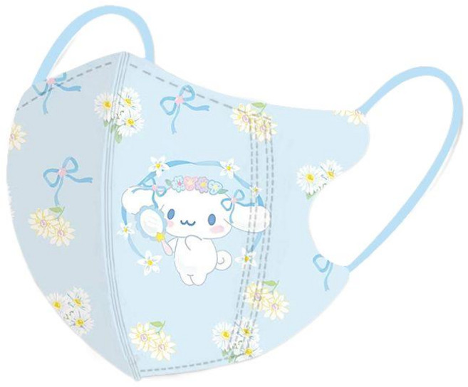 CharmiGo 산리오 쿠로미 시나모롤 마스크 3-12 세 어린이 마스크 3d 3층 개별 포장