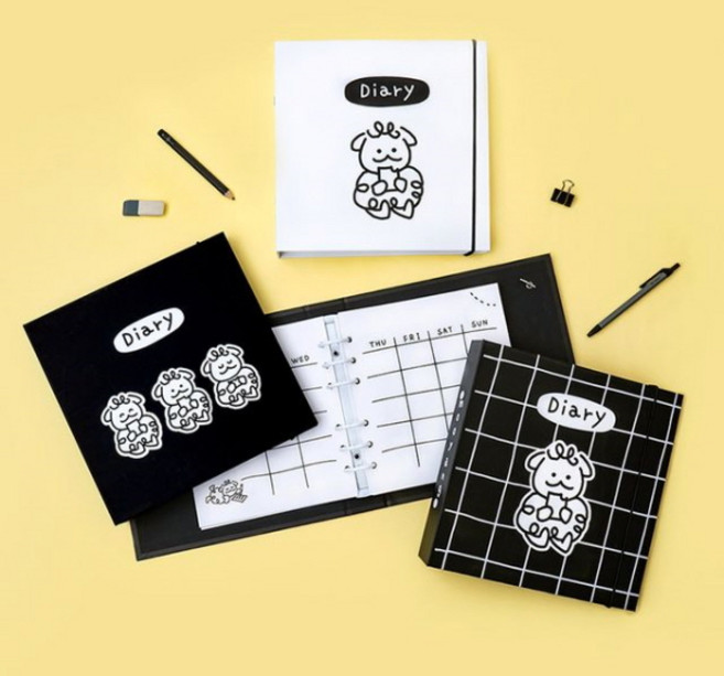 [루카랩]무양 하드커버 다이어리 (만년형), 화이트