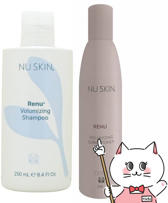 250g Renu Volumizing (6049110-set1) [세트]뉴스킨 레뉴 보류 마이징 샴푸+컨디셔너, 1