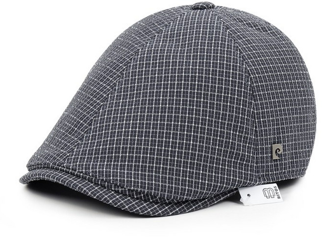 피에르가르뎅 비토스 타탄체크 헌팅캡