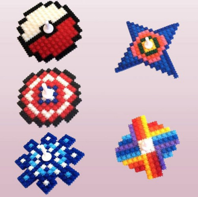 디폼블럭 팽이 5종 세트, 1개