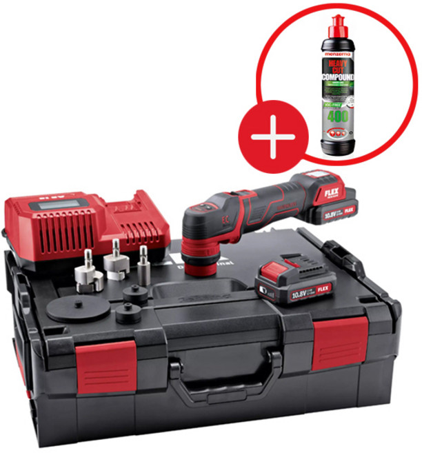 [국내정식발매](사은품증정) FLEX 플렉스 스마트 무선 폴리셔 픽시 무선 광택기 세트 PXE 80 10.8-EC, 1개