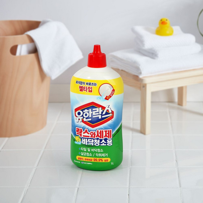 유한락스 파워젤 후로랄 부케향, 1L, 4개