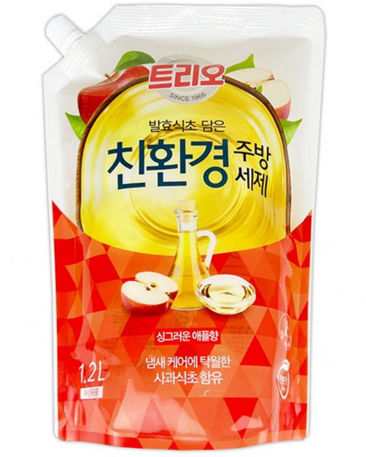 유노이아 트리오 발효식초 담은 친환경 주방세제 1.2L -O, 1개