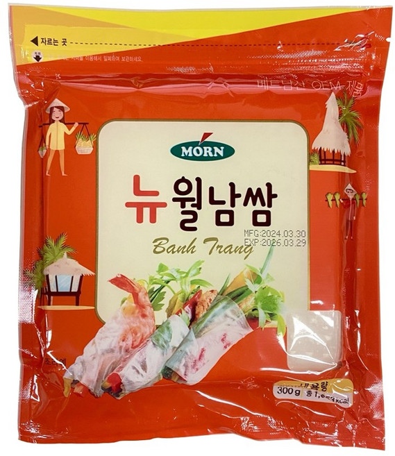 몬 뉴 월남쌈 사각 300g 라이스페이퍼, 1개