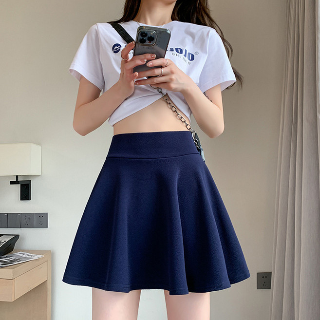 플레어 미니 A라인 속바지 치마 밴딩 스커트 SH245