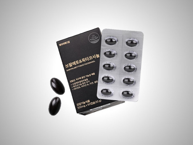 제이비메디칼 쏘팔메토&옥타코사놀 1박스 (30g 60캡슐 30일분) 당일발송원칙/순차출고, 60정