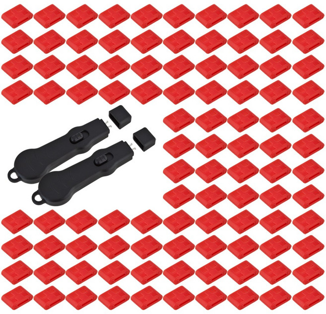 MAINE USB TYPE-C C타입 포트락 잠금장치 키2 잠금알100(레드) ctypel2100rd