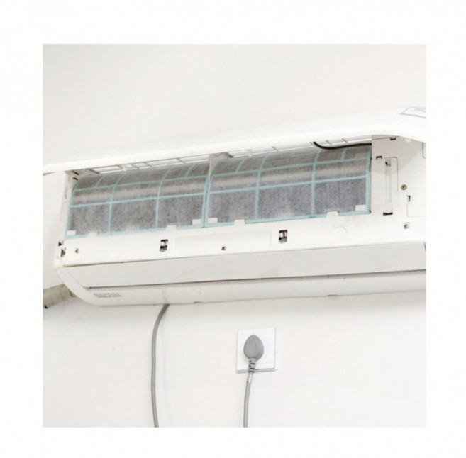 벽걸이 에어컨 먼지필터 먼지차단 커버 필터 냄새차단 필터망, 1개, 단일옵션