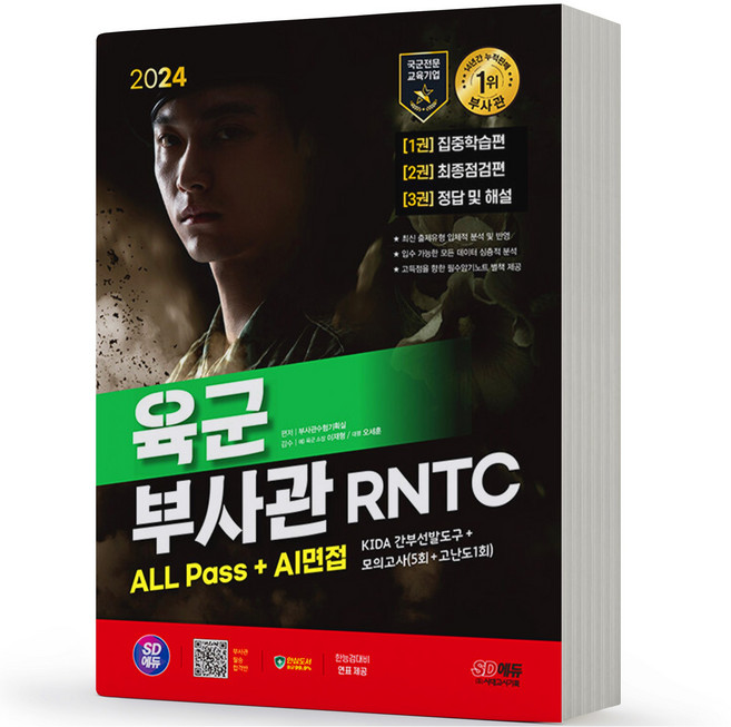 2024 육군 부사관 RNTC 올패스 택 시대고시, 육군 부사관 분철안함