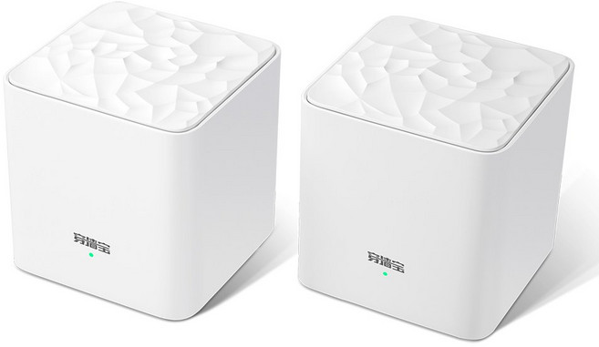 TENDA NOVA MESH WIFI AC1200 메시 3500평방피트 교체 라우터 최대 시스템 MW3 덮는, add EU plug, 2 pieces no box, 1개