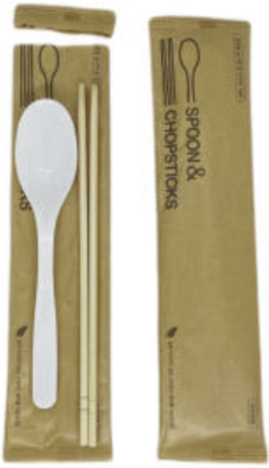 일회용 누운수저세트(50개입) 숟가락 젓가락 개별포장, 10개, 1세트